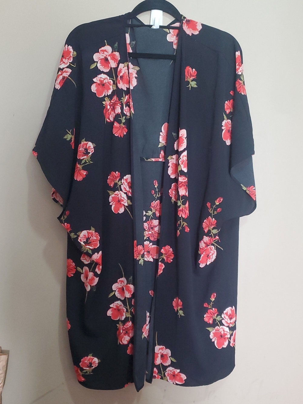 Maurices Black Duster with Subtle Heather Texture Size 2/3